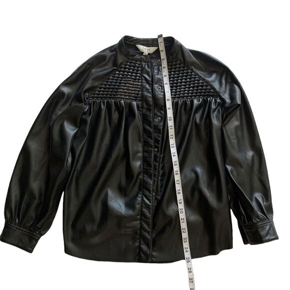JOIE Vegan Leather Top! - Picture 8 of 9